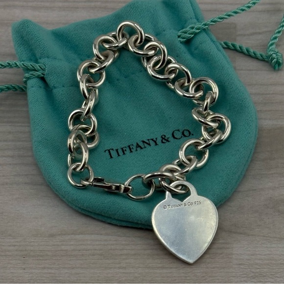 Tiffany & Co. Silver Heart Charm Bracelet - Picture 2 of 5